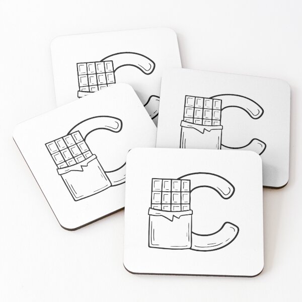 Item preview, Illustration of a Chocolate Bar Beside Letter C designed and sold by rasagamastore.