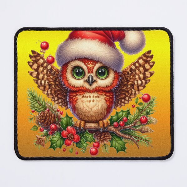Item preview, Merry christmas hoots the owl designed and sold by LoneAngel.