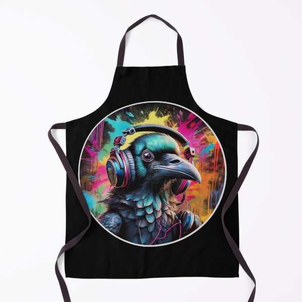 Item preview, Graffitti Raven in Headphones designed and sold by Boxing Kangaroo Retail Company.