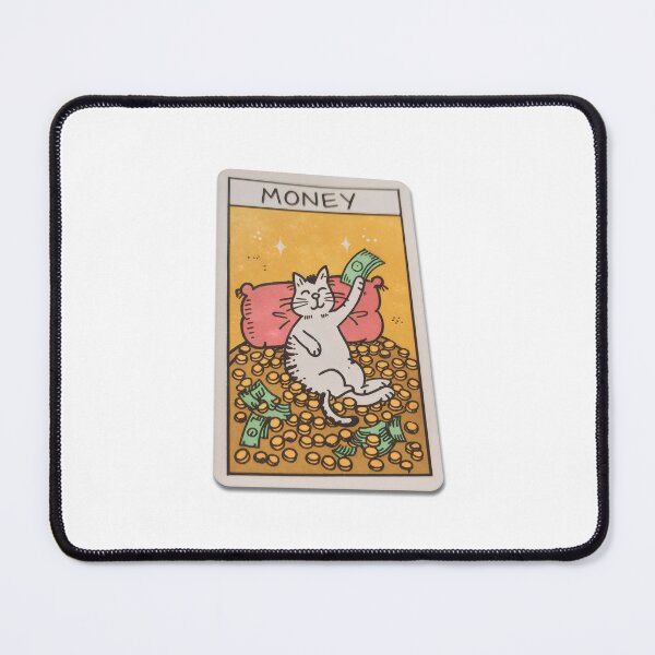 Item preview, Lucky Money Tarot Cat – Cute Fortune Card with Wealth Vibes designed and sold by Cherry-Cat.