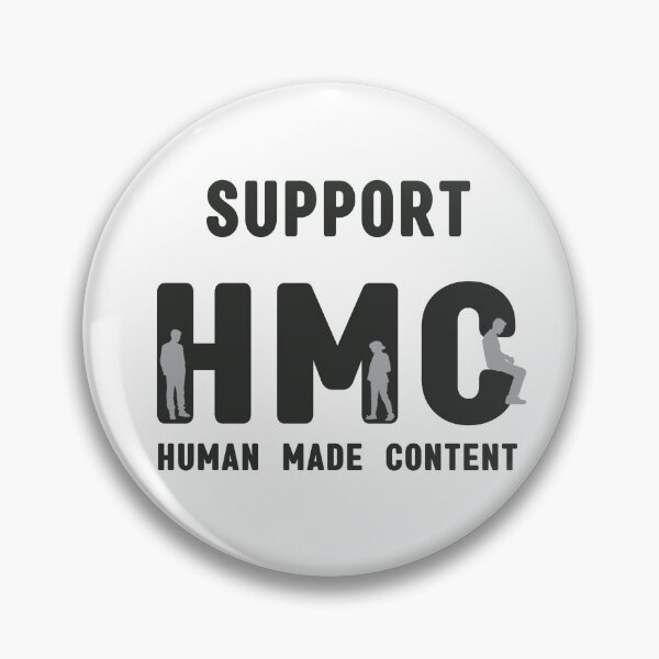 Item preview, Support Human Made Content designed and sold by 3Brew-Designs.