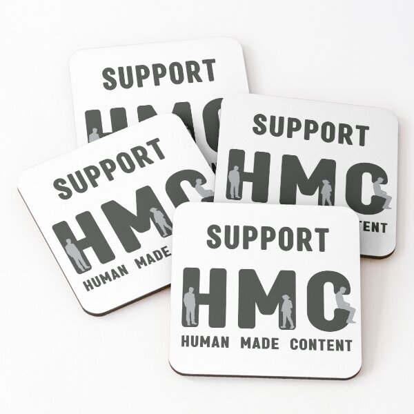Item preview, Support Human Made Content designed and sold by 3Brew-Designs.