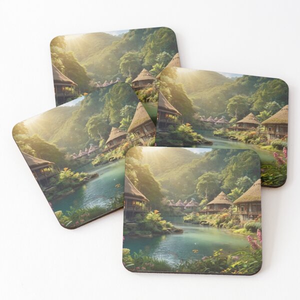 Item preview, Magical Village by the Forest River designed and sold by BlareBlare.