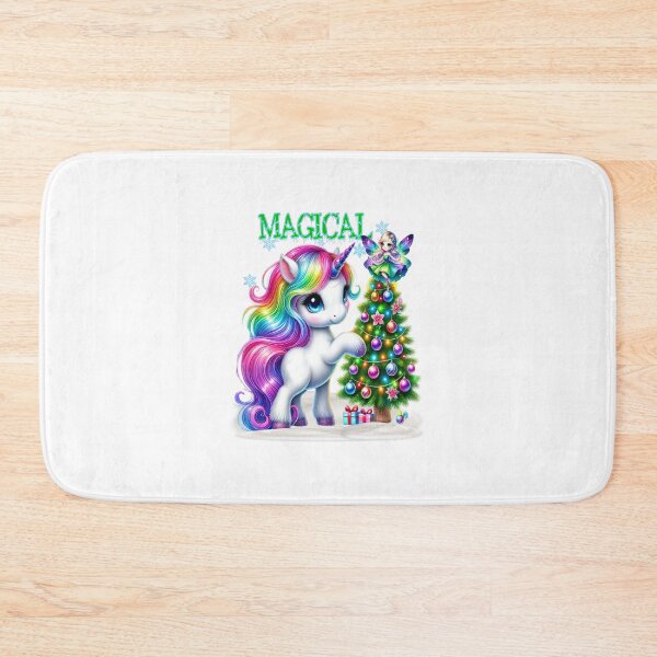 Item preview, Magical christmas unicorn with a fairy and a christmas tree designed and sold by LoneAngel.