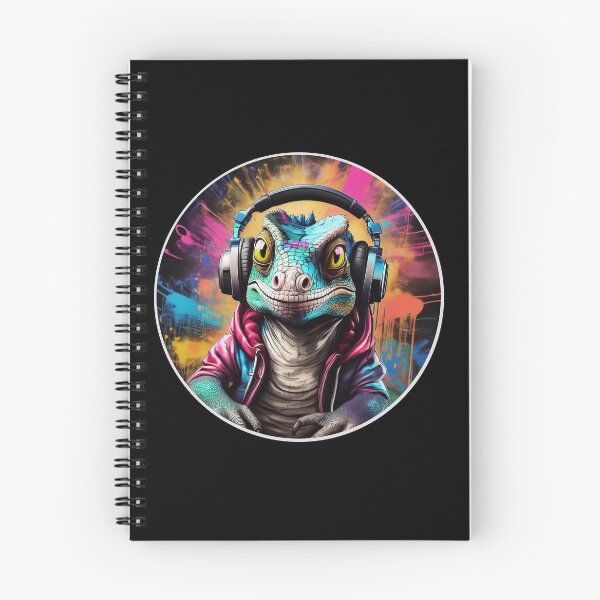 Item preview, Funny Lizard in Headphones designed and sold by Boxing Kangaroo Retail Company.