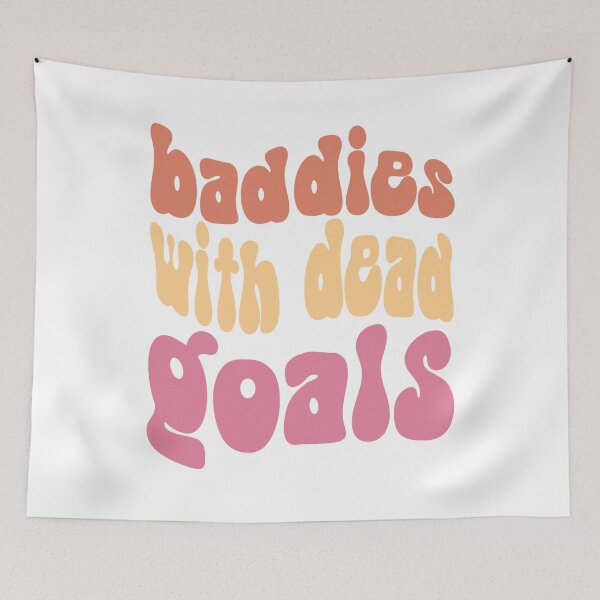 Item preview, Baddies With Dead Goals Groovy Quote, Dead Goals Groovy Funny Idea, Dead Daddies, Horror themed, Mom, Dad designed and sold by FlexiPrints.