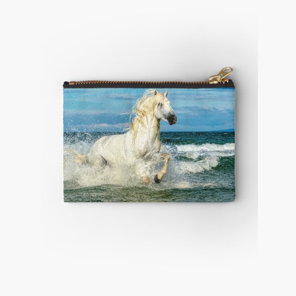 Item preview, Wild White Stallion in the Sea 3 designed and sold by HelkoryoArt.