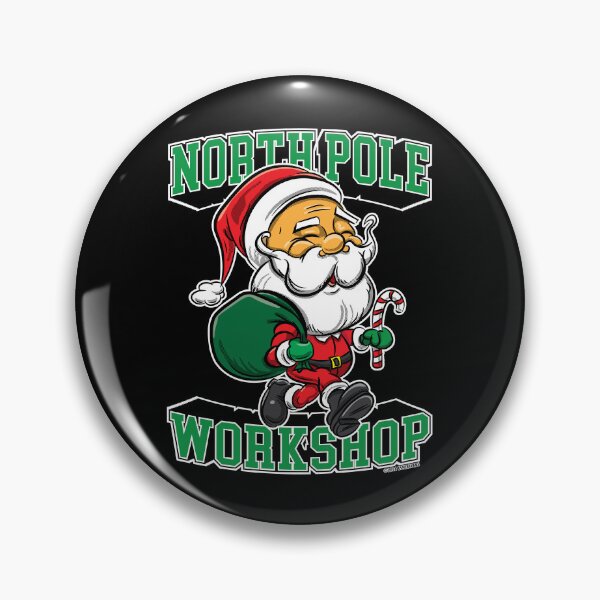 Item preview, North Pole Workshop with Santa designed and sold by eShirtLabs.