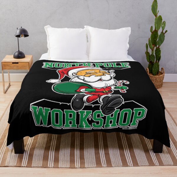 Item preview, North Pole Workshop with Santa designed and sold by eShirtLabs.