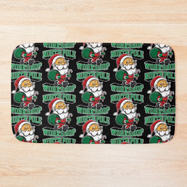 Item preview, North Pole Workshop with Santa designed and sold by eShirtLabs.