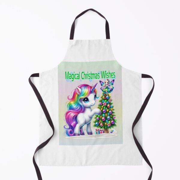 Item preview, Magical christmas wishes, unicorn with a fairy and a christmas tree designed and sold by LoneAngel.