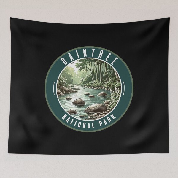 Item preview, Daintree National Park Retro Skyline designed and sold by MaateoDesign.