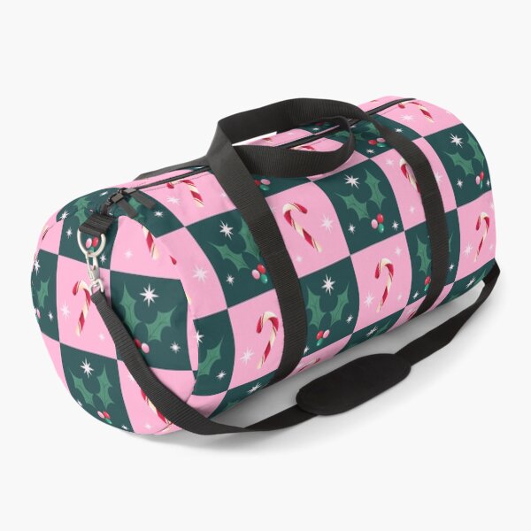 Aperçu de l'œuvre Motif en damier de Noël avec lierre et canne à sucre et étoiles créée et vendue par Guided by Light Art.