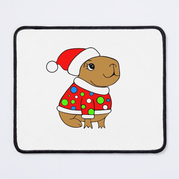 Item preview, Capybara Holiday Christmas designed and sold by Sartoris Art.