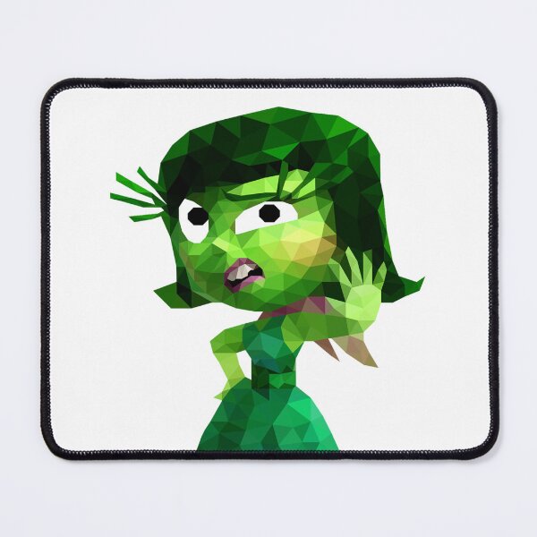 Item preview, Low Poly Green Character with Disgusted Expression in Geometric Art Style designed and sold by OrangePoly.