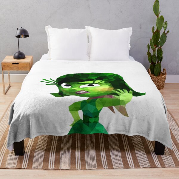 Item preview, Low Poly Green Character with Disgusted Expression in Geometric Art Style designed and sold by OrangePoly.