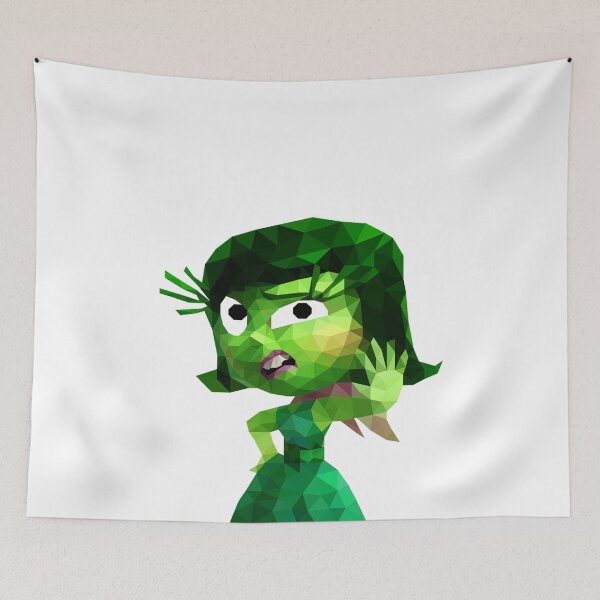 Item preview, Low Poly Green Character with Disgusted Expression in Geometric Art Style designed and sold by OrangePoly.
