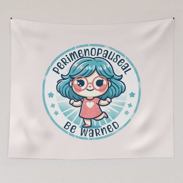 Item preview, Happy Perimenopausal Be Warned designed and sold by BassHeadMomma.