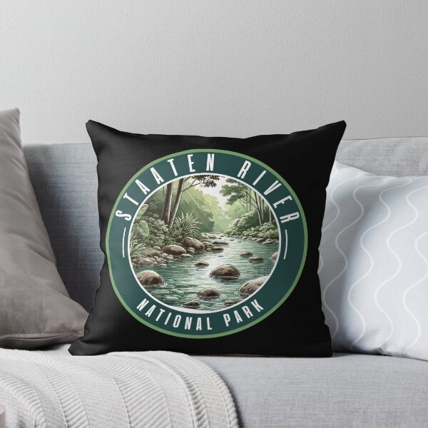 Artikelvorschau, Staaten-River-Nationalpark-Retro-Skyline entworfen und verkauft von MaateoDesign.