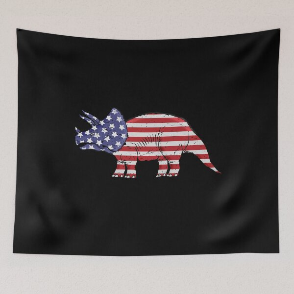Item preview, Triceratops Lover USA Flag 4th Of July America Dinosaur designed and sold by DSWShirts.