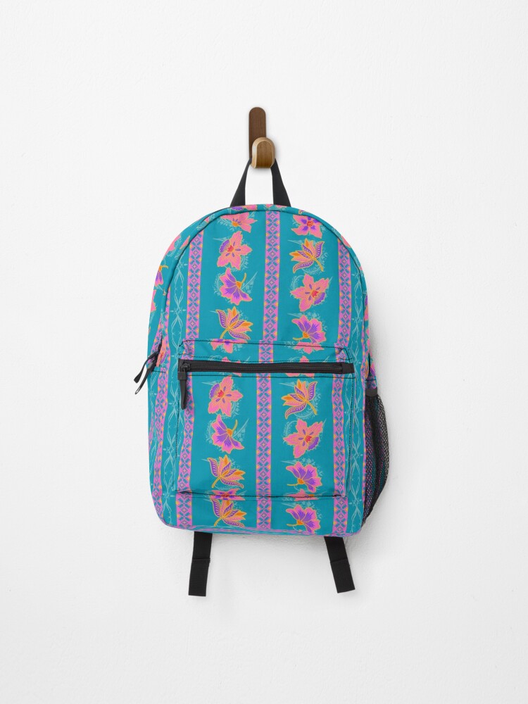 Thumbnail 1 of 3, Backpack, Batik Style Pattern designed and sold by TurquoiseBird.