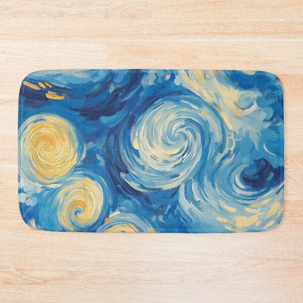 Item preview, A swirling night sky design filled with swirling stars and a crescent moon.  designed and sold by HEMRO.