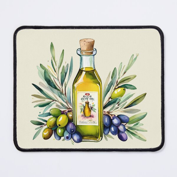 Item preview, Bottle of olive oil designed and sold by Lavandine-art.