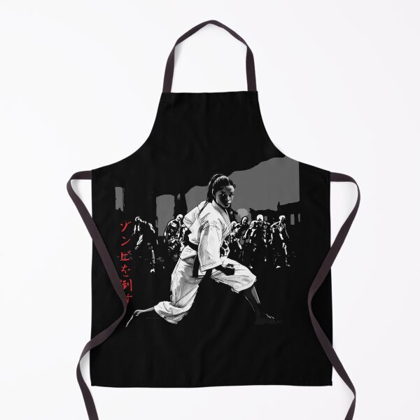 Item preview, Martial Artist Defeats Zombies - Japanese Kanji T-Shirt designed and sold by Ossu-Couture.