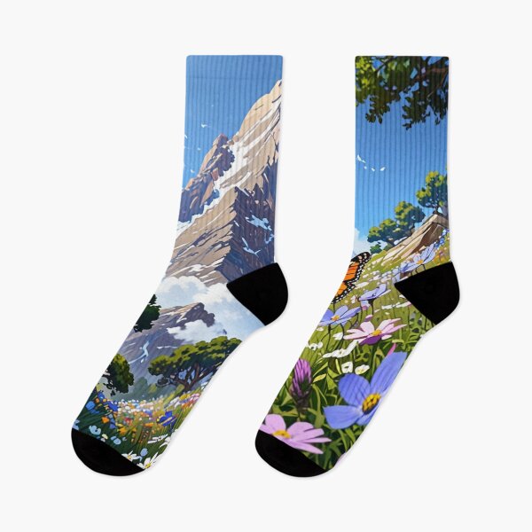 Item preview, High hill with flowers. designed and sold by PatDoArt.