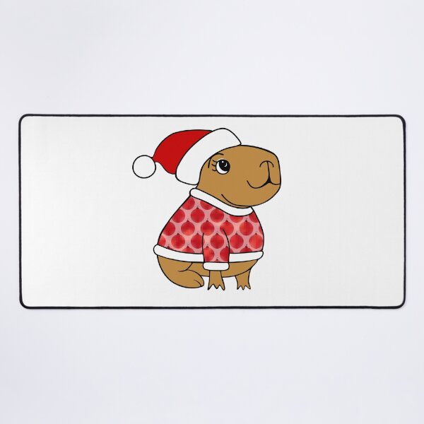 Item preview, Capybara Holiday Christmas designed and sold by Sartoris Art.