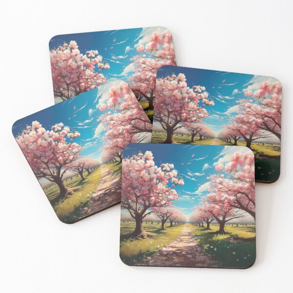 Item preview, A design of a path lined with cherry blossom trees. designed and sold by HEMRO.