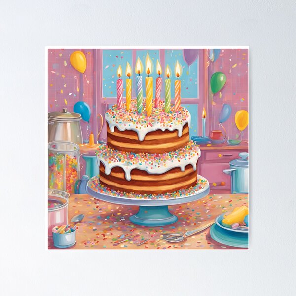 Item preview, Marvelous Birthday cake designed and sold by Lilou13Magasin.