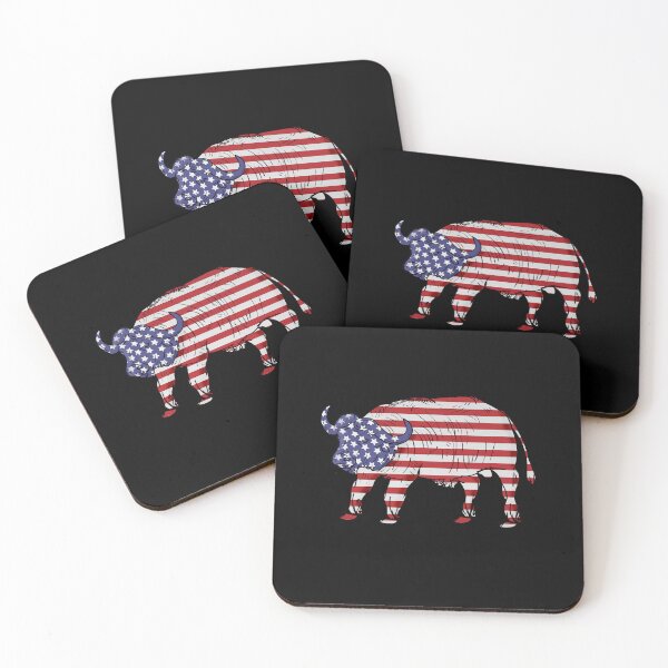 Item preview, American Buffalo Lover USA Flag 4th Of July Buffalo designed and sold by DSWShirts.