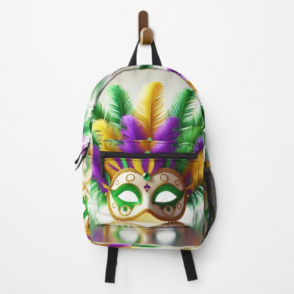 Item preview, Timeless Mardi Gras Mask: A Celebration of Color and Tradition, Unique designed and sold by villacreativa.