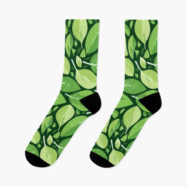 Item preview, Cute Green Leaves Pattern designed and sold by Climactify.