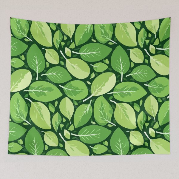 Item preview, Cute Green Leaves Pattern designed and sold by Climactify.