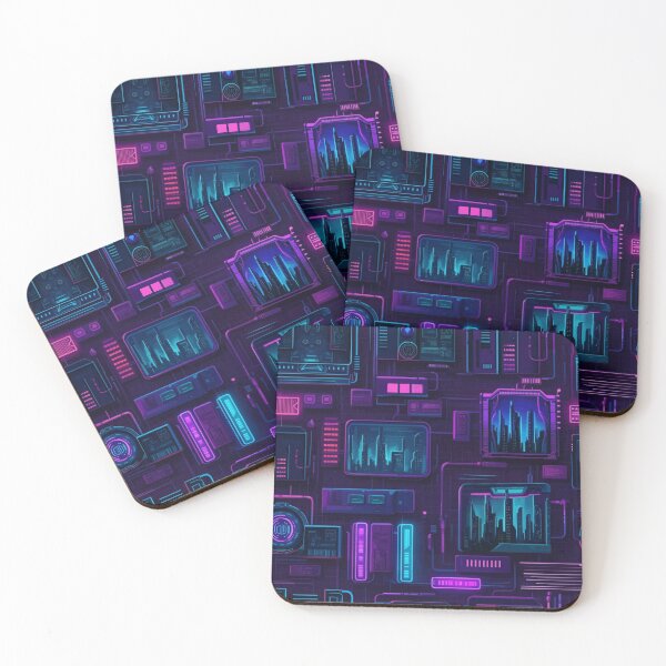 Item preview, Cyberpunk Neon Grids designed and sold by MySignatureItems.