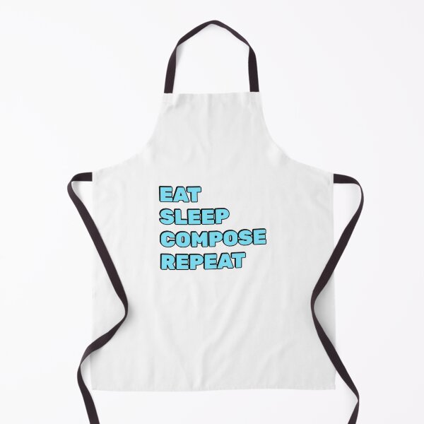Item preview, Eat Sleep Compose Repeat - funny composer memes designed and sold by Inspirationmotivation.