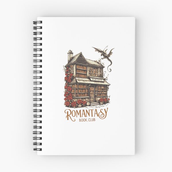 Item preview, romantasy book club - vintage print style  designed and sold by inkdrinkingdove.