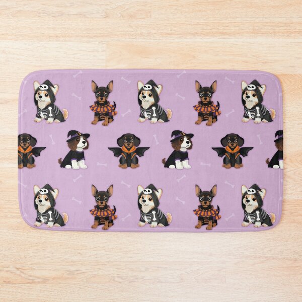 Item preview, Howl-O-Ween Hounds - Seamless Pattern designed and sold by chiarartworks.