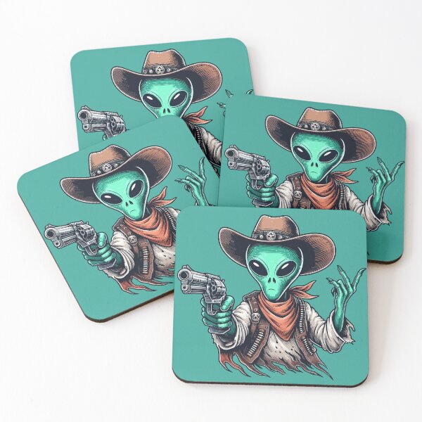 Item preview, Alien Ghost Space Cowboy designed and sold by RayCrimson.