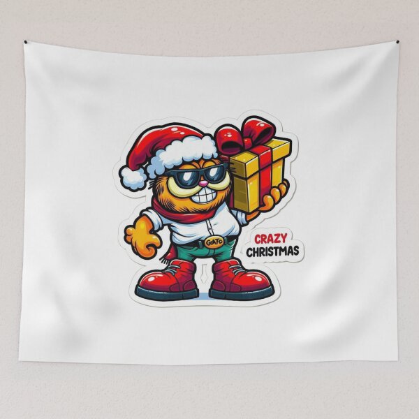 Item preview, Funny Christmas Stickers & T-Shirts - Holiday Vibes designed and sold by MiszungART.