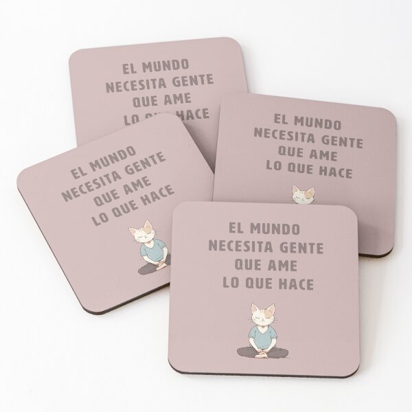 Item preview, yoga positive quotes for life, adorable kitty designed and sold by La Loca.