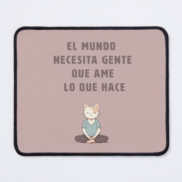 Item preview, yoga positive quotes for life, adorable kitty designed and sold by La Loca.