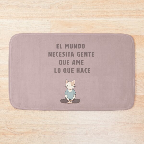 Item preview, yoga positive quotes for life, adorable kitty designed and sold by La Loca.