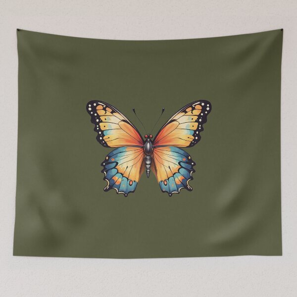 Item preview, Colorful butterfly drawing designed and sold by Radibor78.