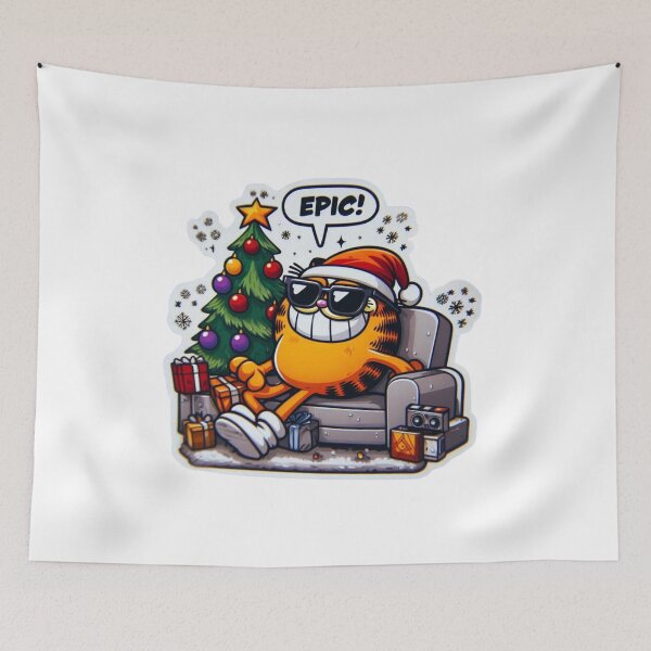 Item preview, Funny Christmas Stickers & T-Shirts - Holiday Vibes designed and sold by MiszungART.