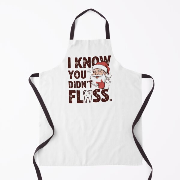 Item preview, I Know You Didn't Floss, Funny Dentist Christmas, Dental Office Holiday, Christmas Dental, Dental Hygienist Gift designed and sold by ArtByKatti.