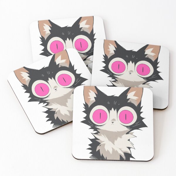 Item preview, Surprised Kitten (pink eyes) designed and sold by shrolts.