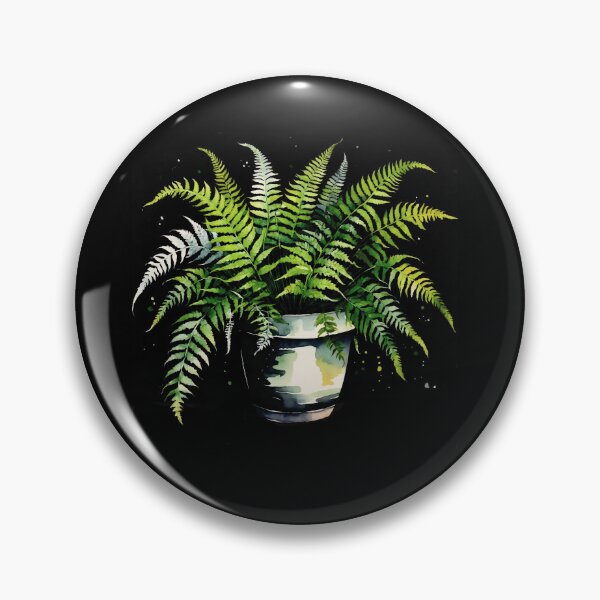 Item preview, Fern growing in a pot in cottagecore style designed and sold by Moonde04.